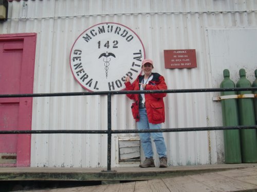 Alex at the McMurdo Hospital