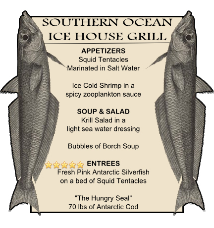 Weddell seal diet menu