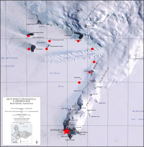 Haul out sites map