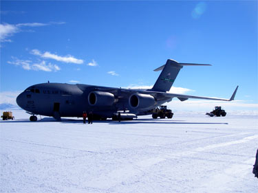 c17 on the runway