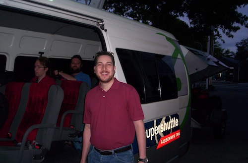 5:56 am: Boarding the bus that took us to the USAP offices in Christchurch, New Zealand.