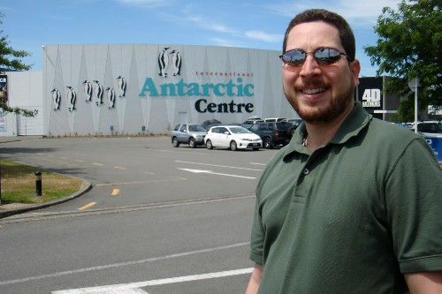 Leaving the International Antarctic Center, where the USAP offices are located.