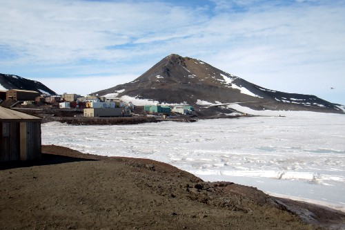 Observation Hill as seen from Hut Point.