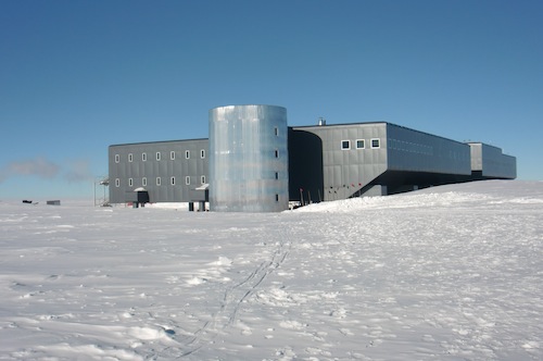 The station viewed from the geographic South Pole.