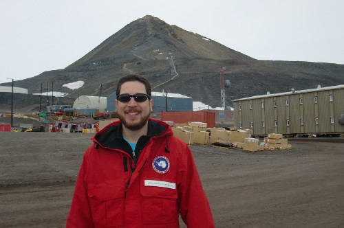 Me with Observation Hill in the background.  We were just starting out our walk.