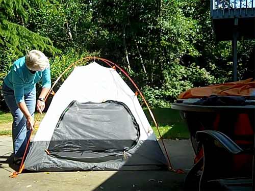 The tent is looking good...almost finished.