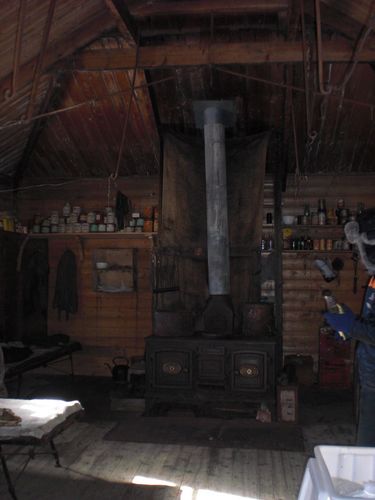 A look inside Shackleton's Nimrod hut.