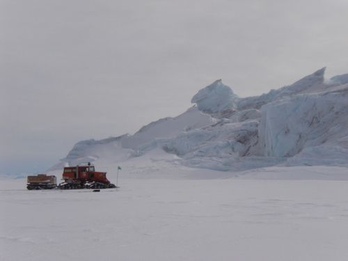 The launch site for SCINI at Cape Evans.