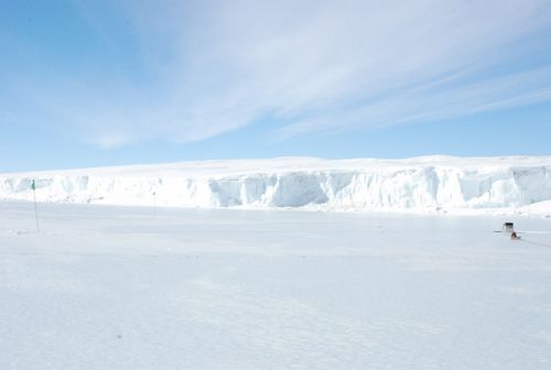 The last iceberg at the Cape Evans site.