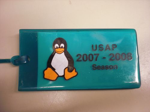 The USAP baggage tag.