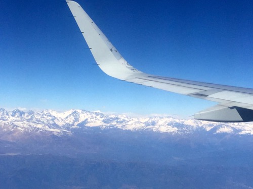 Andes Mountains from the plane