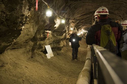 Permafrost tunnel tour