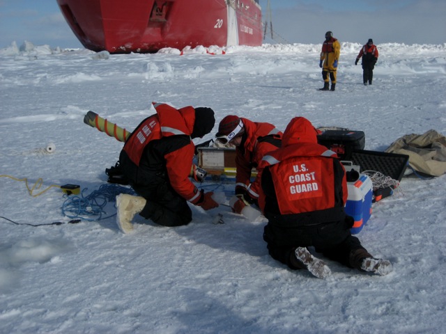 Preparing an ice core