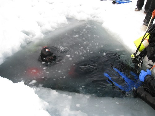 Ice diving