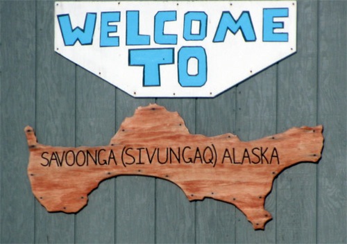 Welcome Sign at the Airstrip