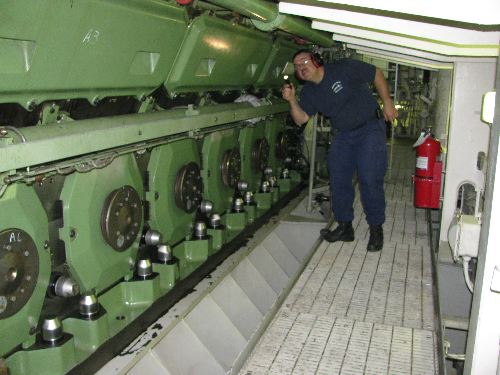 Inside the engine room