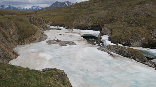 Aerial Aufeis view