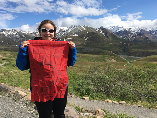 Mountains and Carrillo Flag