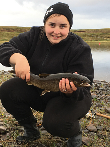 DJ with lake trout