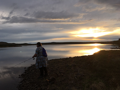 Midnight sun fishing