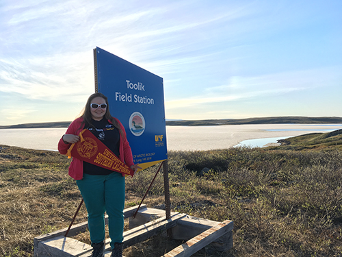 Toolik Sign USC flag