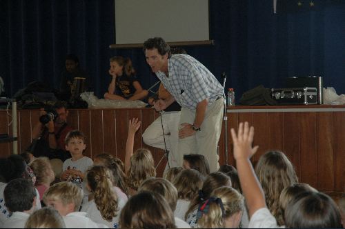 Dr. Oberbauer is our guest at the St. Mark Catholic School Polar Year kick off. 