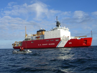 USCGC Healy from the water 