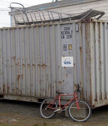 New Technology (Bike) Meets Old Technology (Sled)