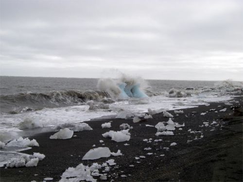 Blue Ice Meets Brown Water!!