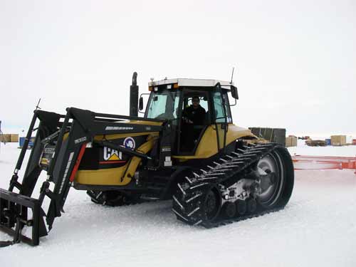 Gary in the 'Challenger' bulldozer