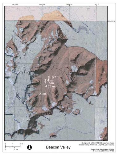 Map of Coring Locations