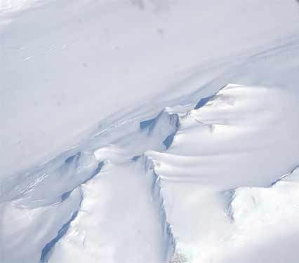 Another view of Antarctica from the plane.