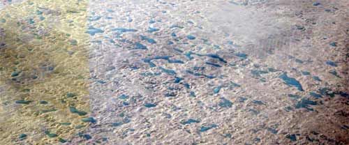 Meltwater lakes