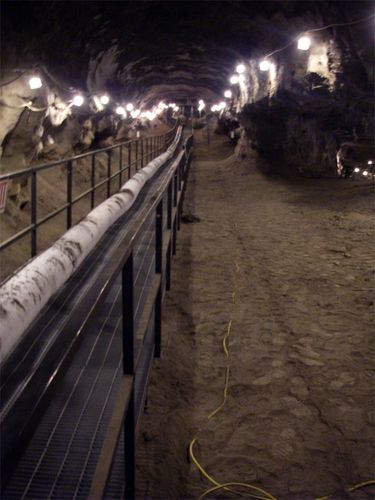 View inside Permafrost tunnel