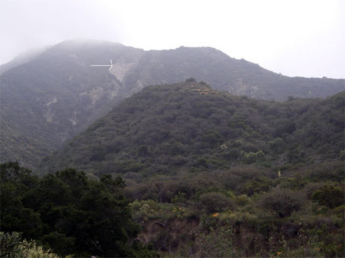 Landslide at George Deukmejian Park