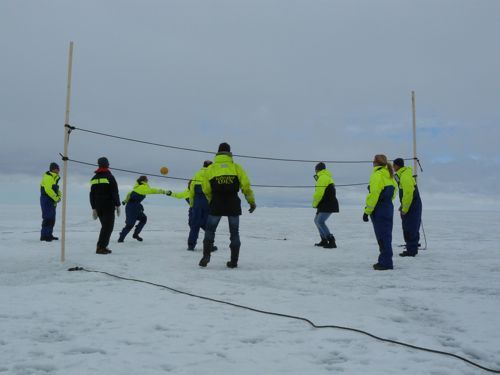 Volleyball on McMurdo Sound