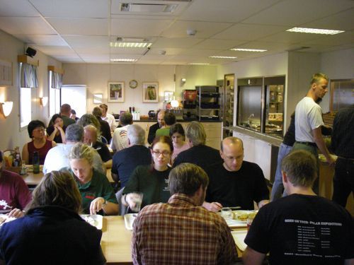 The Oden mess (dining room) at lunchtime