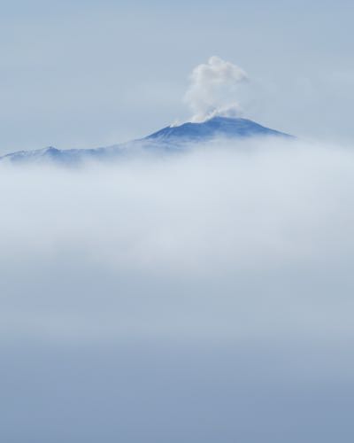 Erebus in clouds