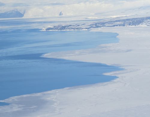 Close-up of water and ice