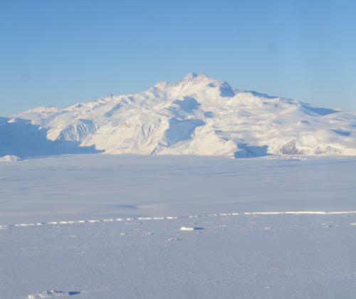 Mountain with glaciers