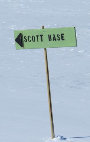 Scott Base sign