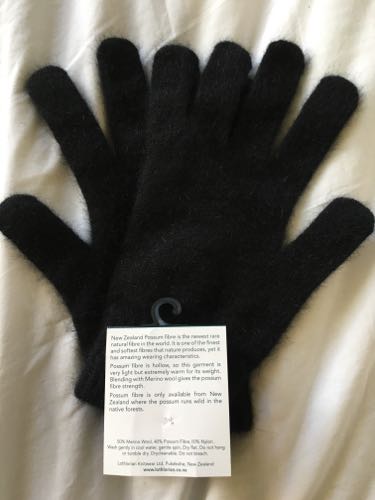 Possum fur gloves