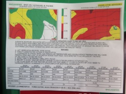 Weather map from the bridge