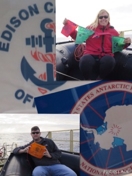 Zodiac vessels on the Helo Deck.