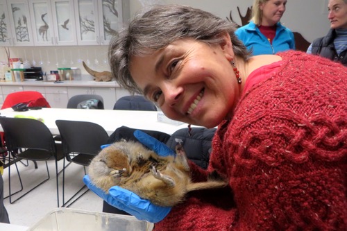 Karen holding Squirrel