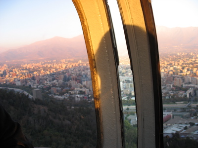 Santiago from top of the tram