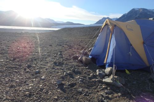 Camp at Lake Fryxell