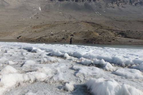 Lake surface ice