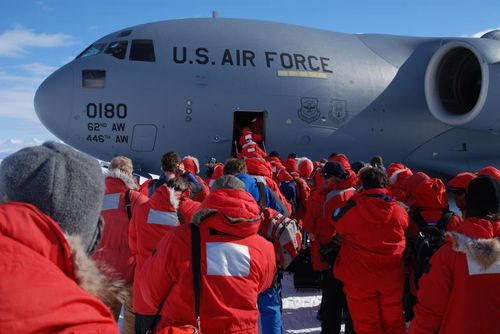 Boarding the C17