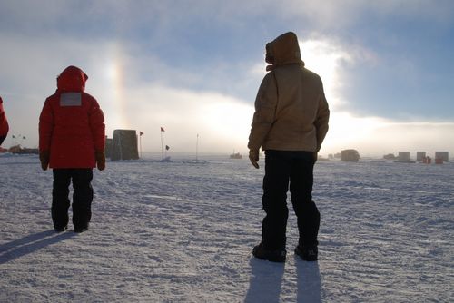 Sundogs and spectators at WAIS